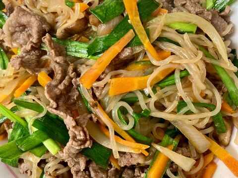 しらたきでチャプチェ、ダイエットに最適